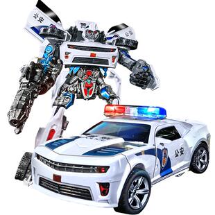 正版变形玩具5金刚男孩特警汽车机器人擎天之柱模型6岁男童3儿童4