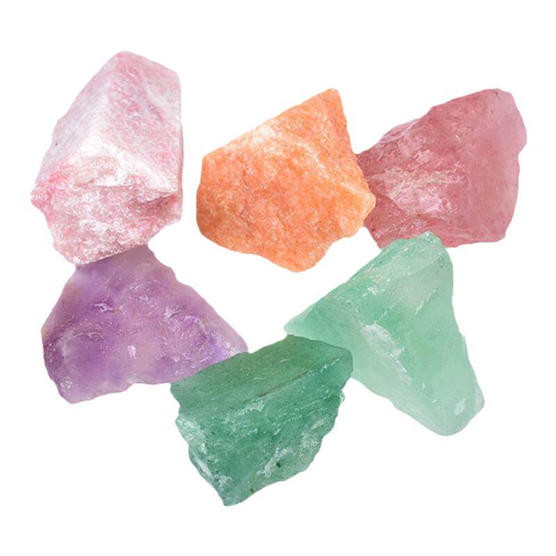 天然七彩矿石彩色水晶原石香薰石标本适用居家摆件鱼缸花盆造景