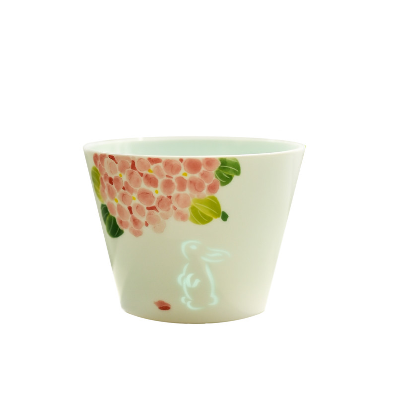 景德镇手绘 釉下彩 兔 鹿 猫 马创意茶杯咖啡杯拉花杯水杯陶瓷杯