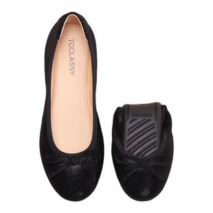 牛皮真皮蝴蝶结芭蕾舞平底鞋蛋卷鞋妈妈软底大码女鞋单鞋40-43码