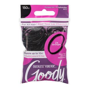 Goody歌妮发圈高弹扯不断造型迷你扎头发绳儿童耐用黑色小橡皮筋