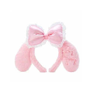 现货日本三丽鸥正品蕾丝hellokitty毛绒发箍美乐蒂库洛米可爱头箍