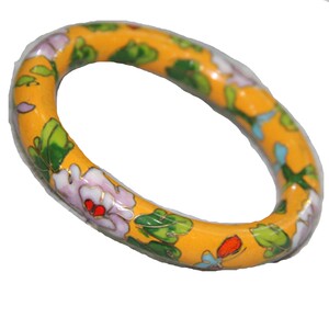 北京景泰蓝圆棍手镯铜胎掐丝珐琅实地磨光库存老货民族风首饰品