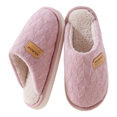 快鹿冬季2025新款防滑保暖棉拖鞋