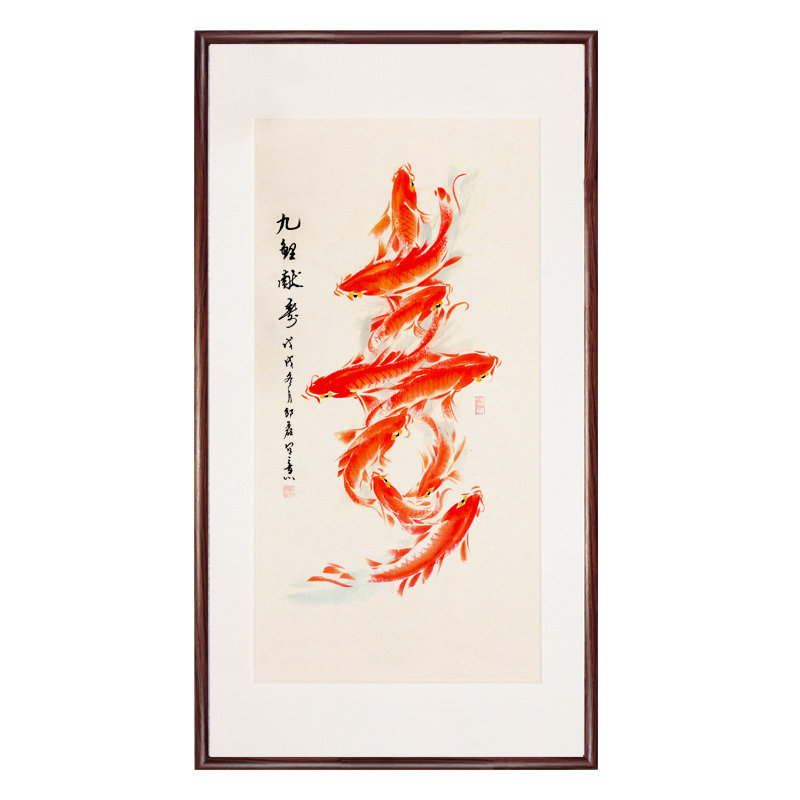 国画纯手绘献寿花鸟装饰送礼
