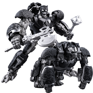 变形玩具男孩金刚合金超能勇士猛兽侠黑猩猩队长擎天圣柱模型手办