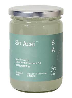 SoAcai冷压初榨椰子油菲律宾进口