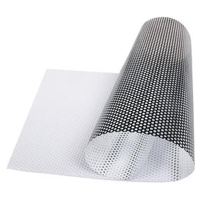 网眼玻璃贴膜遮阳膜防晒窗贴小孔透气带胶可移除玻璃膜黑白网状