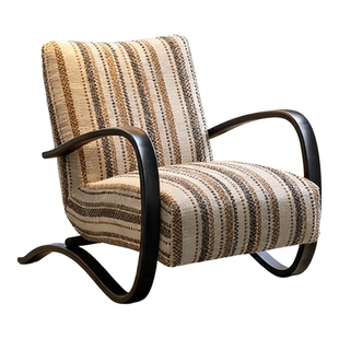 畔所/伯克中古风客厅法式复古阳台卧室休闲椅沙发椅子设计师单椅