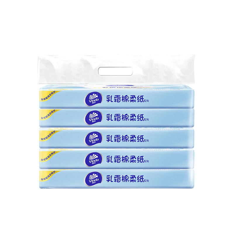 维达兔兔柔婴儿乳霜纸40抽云柔纸
