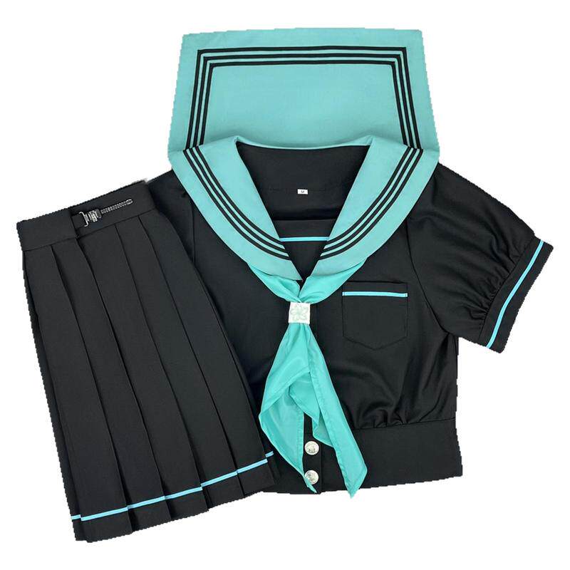 樱奈家初音色收腰款泡泡袖水手服原创日系JK制服学院风显瘦中间服
