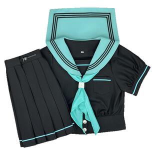 樱奈家初音色收腰款泡泡袖水手服原创日系JK制服学院风显瘦中间服