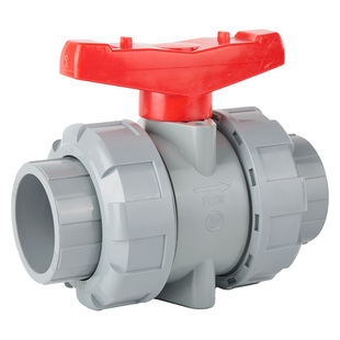 戎生美标CPVC双活接球阀工业化工水管活接水阀塑料由令阀门PVC管