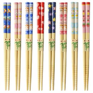 【自营】日本进口天然竹筷子日式防滑竹木质儿童石田筷子宝宝飞机