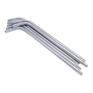 L型扳手梅花带柱防盗螺丝梅花带孔扳手铬钒合金钢T1020T30T40工具