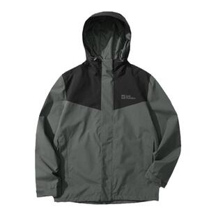 JackWolfskin狼爪ARLAND男士户外徒步防风抓绒三合一冲锋衣上衣