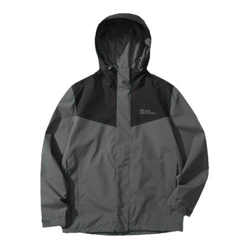 JackWolfskin狼爪ARLAND男士户外徒步防风抓绒三合一冲锋衣上衣