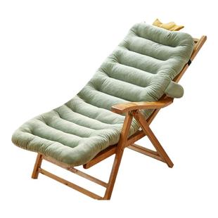 躺椅子坐垫靠背一体式冬季加厚水晶绒学生办公室靠椅子坐垫可折叠