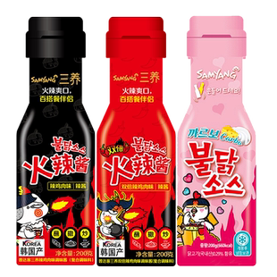韩国进口火鸡面酱料超辣脂卡三养火鸡面酱料低韩式拌面酱瓶装辣酱