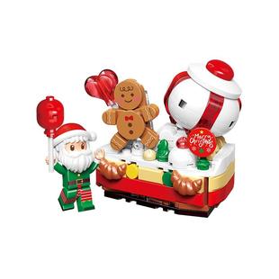 奇妙积木Keeppley圣诞甜品盒玩具城堡模型圣诞树摆件礼物