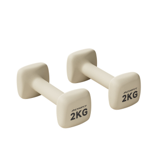 哑铃女士健身家用2kg一对实心铸铁哑铃3kg瘦手臂女生力量训练器材