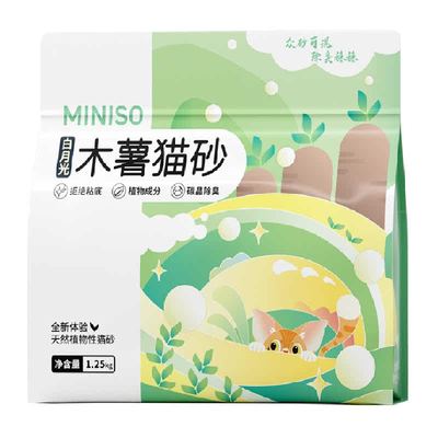 名创优品木薯除臭猫砂1.25kg*1袋