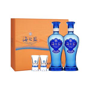 海之蓝42度480ml*2瓶礼盒白酒