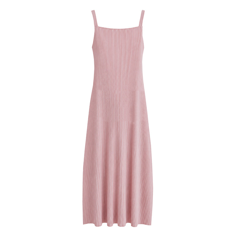 韩国正品优雅百褶连衣裙吊带裙