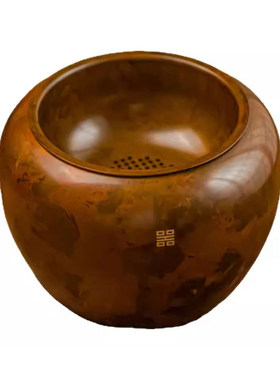 中式纯黄铜建水茶洗大容量废水缸
