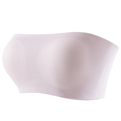 无肩带防滑抹胸内衣女