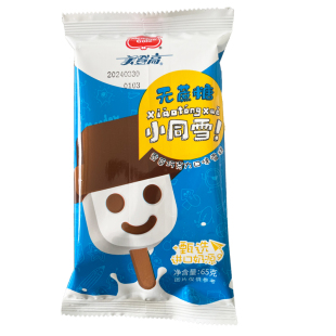 美登高无蔗糖小同雪雪糕小学生雪人冰棒冷饮淇淋冰激凌65g*5支
