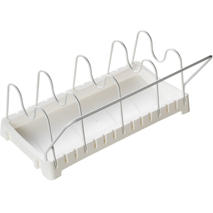 日本进口厨房置物架放锅架台面锅盖架砧板架家用平底锅汤锅收纳架