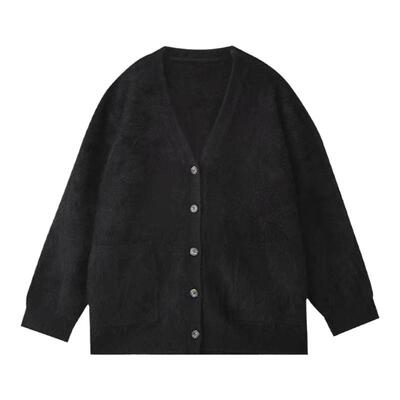 GOLDEN BARRY金和百瑞2024气质深V领毛衣开衫243097