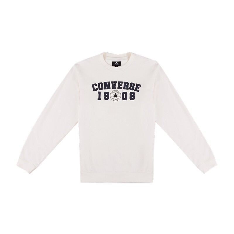 CONVERSE匡威 秋季新品宽松圆领经典LOGO复古卫衣男女上衣UCK401