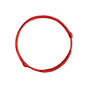 蛇年本命年红绳脚绳2025新款脚链女男平安金刚结手工编织儿童手链