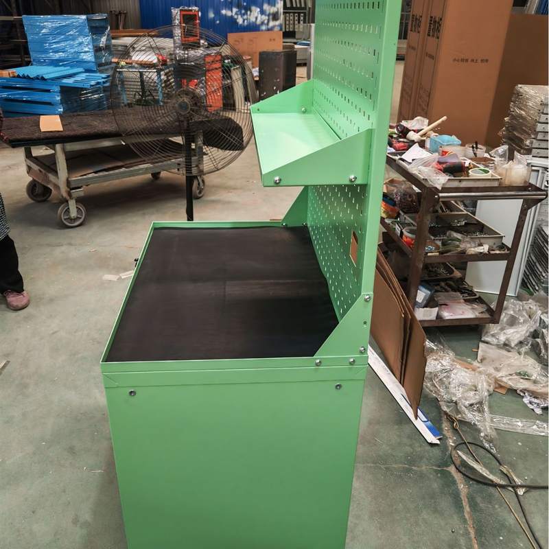 绿色工具车工具柜移动多功能车间汽修维修柜推车铁皮五金小推车