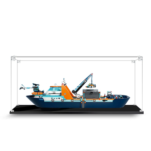 亚克力手办乐高展示盒适用60368极地巨轮探险轮船模型收纳盒防尘