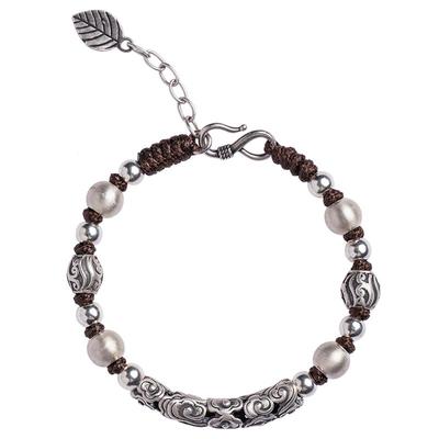 情侣款祥云足银手链高级感百搭