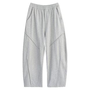 绿素棉 原创3D立体裁剪纯棉哈伦裤 实用主义 2025秋装新品