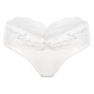 「LA」欲梦沦陷丨软线系列*法式缎面蕾丝边系带镂空中低腰内裤女