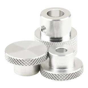 铝合金手柄调节滚花手轮手调检具旋钮滑台微调螺母4 5 6 8 无牙孔