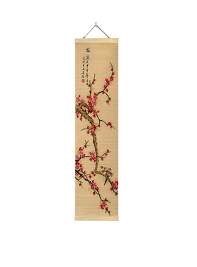 新中式竹编挂画梅兰竹菊定制