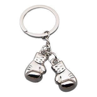 迷你金属拳套小挂件创意拳击运动钥匙扣饰品刻字定制个性化礼物