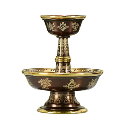 铜雕花水杯铜摆件家居装饰