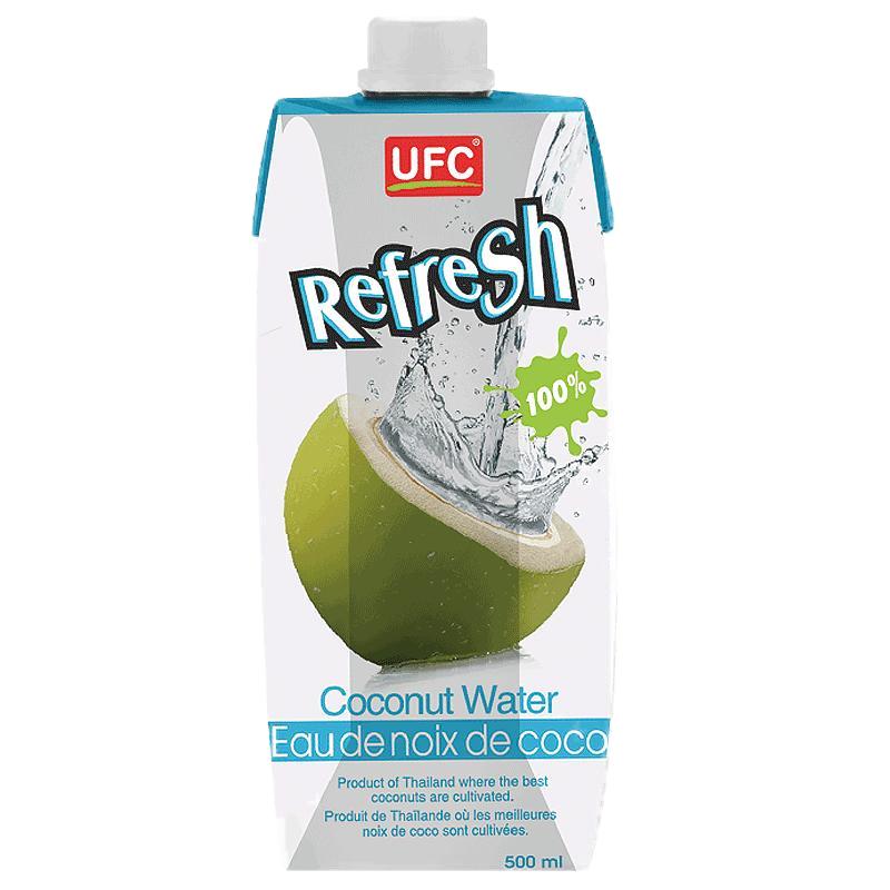 椰子水泰國進口UFC純椰子水孕婦飲料500ml*12瓶原味NFC