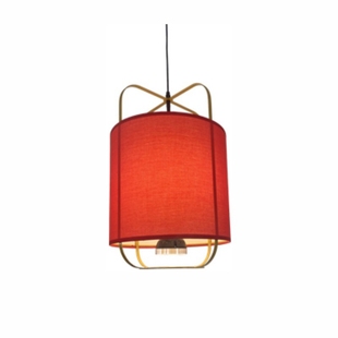 中式铁艺鸟笼吊灯国潮风餐厅火锅店酒店民宿茶室包间布艺灯具定制