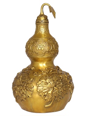 铜葫芦金玉满堂纯铜保平安中式