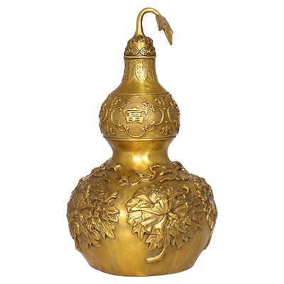 铜葫芦金玉满堂纯铜保平安中式