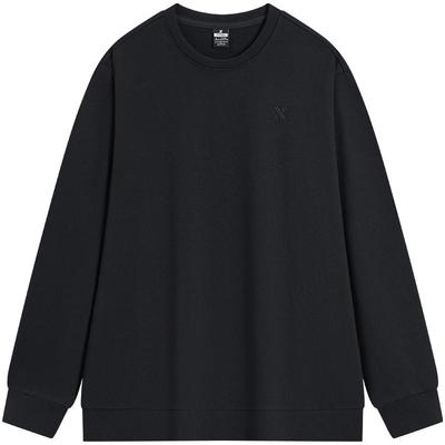 特步卫衣男款2025秋季新款圆领时尚百搭套头运动休闲内搭套头长袖