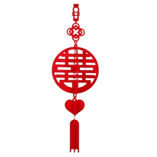 婚房布置装饰套装立体喜字灯笼客厅卧室天花板吊顶挂件高级感结婚